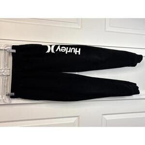 Hurley Black Jogger Sweatpants with Logo size Youth Large 535